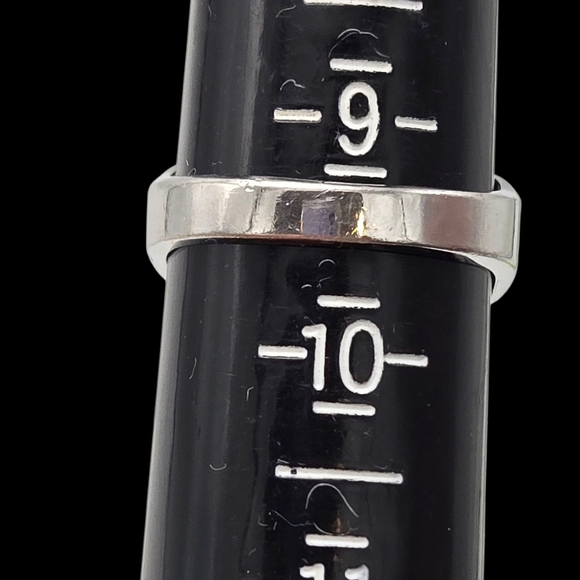 925 Silver Men's Ring with Blue Sapphire - Picture 8 of 9